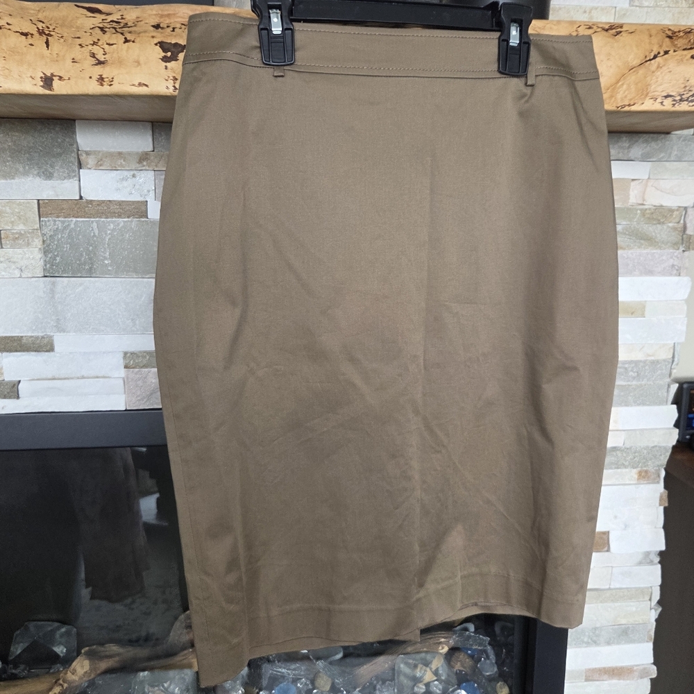 Classic Brown Pencil Skirt